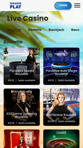 ParadisePlay Casino Live Dealer