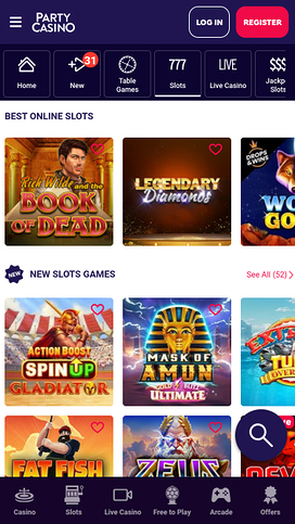 PartyCasino Mobile Games