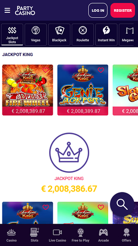 PartyCasino Mobile Jackpot