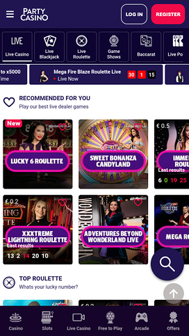PartyCasino Mobile Live Dealer