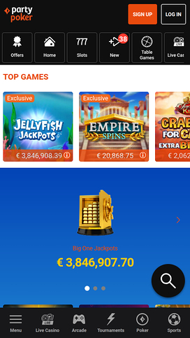 PartyPoker Mobile Jackpot