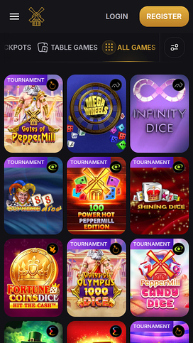 PepperMill Casino Mobile Games