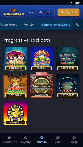 Phoenician Casino Mobile Jackpot