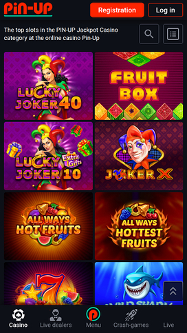 Pin Up Casino Mobile Jackpot