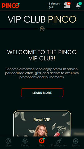 Pinco Casino VIP Mobile