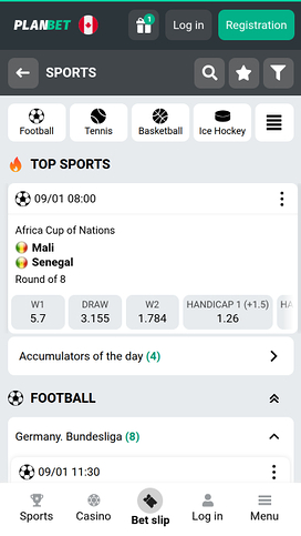 PlanBet Casino Mobile Sports