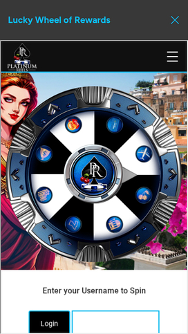 Platinum Reels Casino Mobile Lucky Wheel
