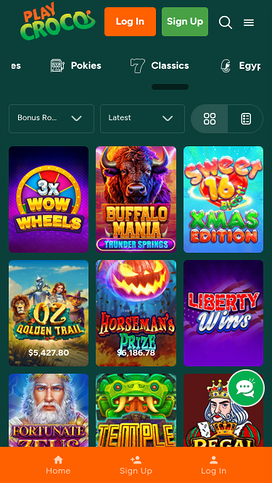 Play Croco Casino Mobile Games