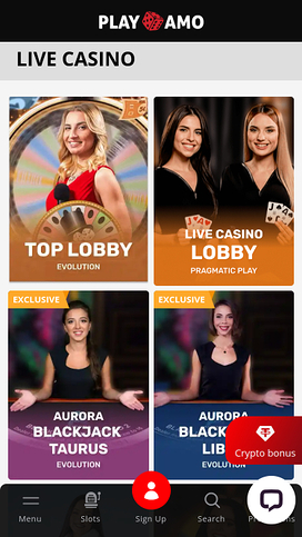 Playamo Casino Mobile Live Dealer