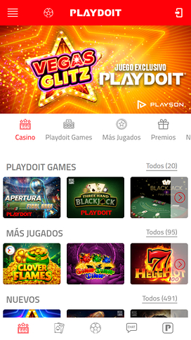 PlayDoIt Mobile Homepage