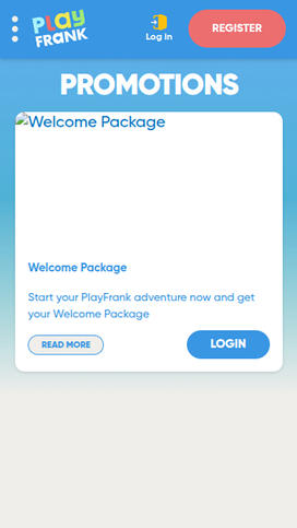 PlayFrank Casino Promotions Mobile