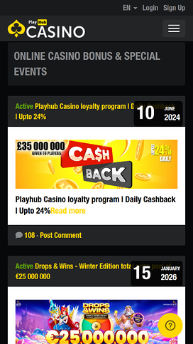 Playhub Casino Mobile Promotions