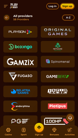 PlayJonny Casino Mobile Game Developers