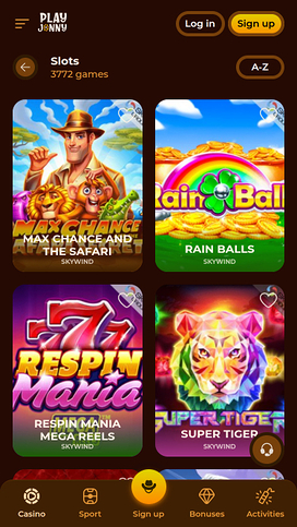 PlayJonny Casino Mobile Games