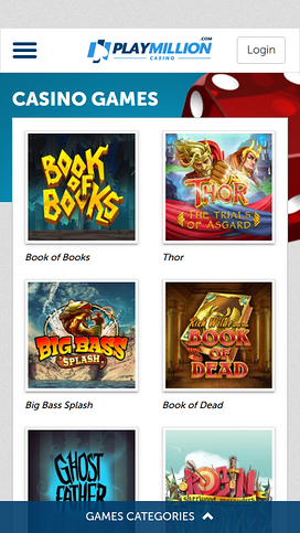  PlayMillion Casino Mobile Games