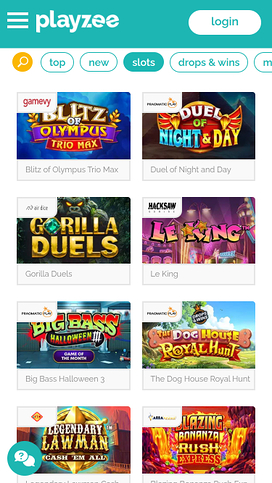 PlayZee Casino Mobile Games