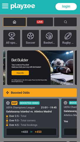 PlayZee Casino Mobile Sports