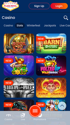 Plaza Royal Casino Mobile Games