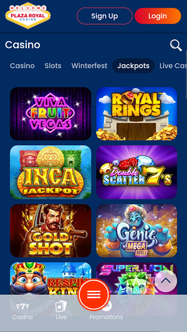 Plaza Royal Casino Mobile Jackpot