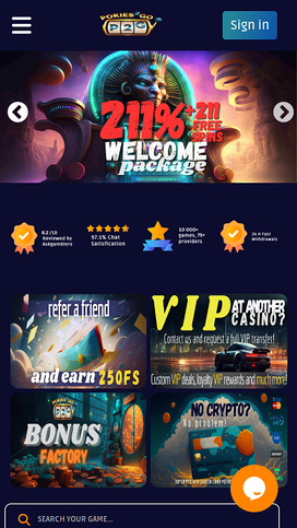 Pokies2Go Casino Mobile Homepage