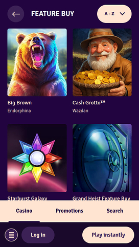 Possu Casino Mobile Feature Buy