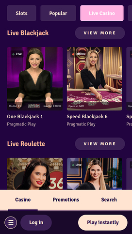 Possu Casino Mobile Live Dealer