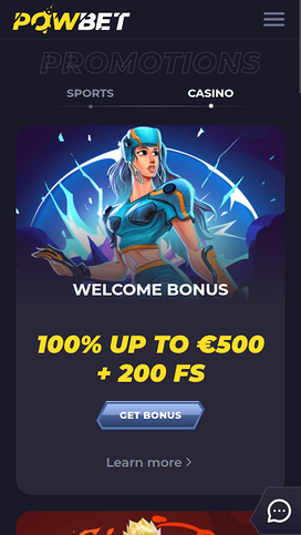 Powbet Casino Mobile Promotions