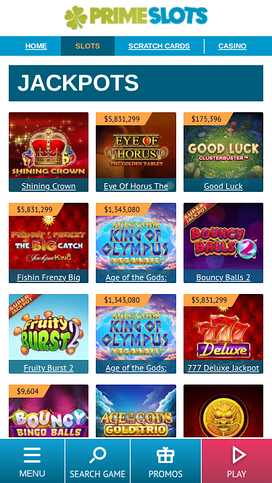 Prime Slots Mobile Jackpot