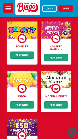 Prize Land Bingo Casino Mobile Bingo