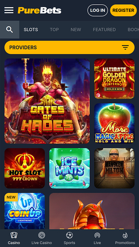 Juegos móviles de PureBets Casino