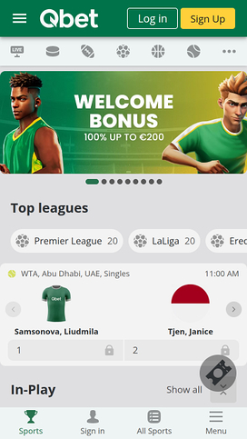 QBet Casino Mobile Sports