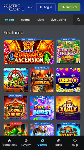 Quatro Casino Mobile Games
