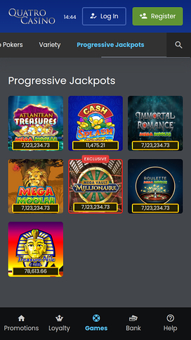 Quatro Casino Mobile Jackpot