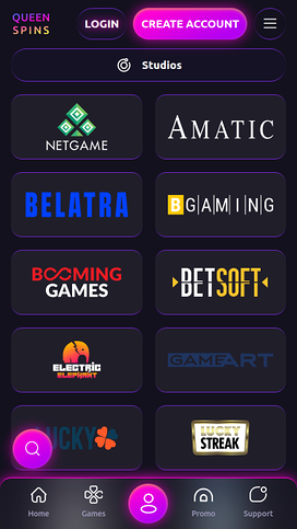 QueenSpins Casino Mobile Game Developers