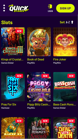 Quickspinner Casino Mobile Games