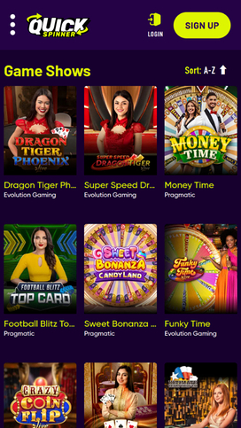 Quickspinner Casino Mobile Live Dealer