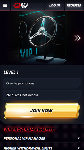 Quickwin Casino Mobile VIP Program