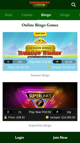 Rainbow Riches Casino Mobile Bingo