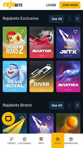 Rajabets Casino Mobile Games