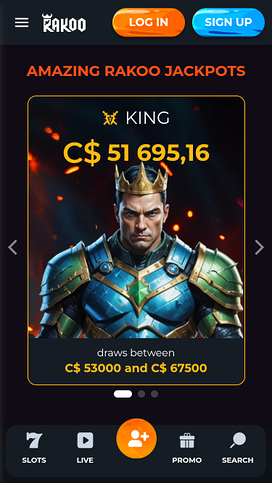 Rakoo Casino Mobile Jackpot
