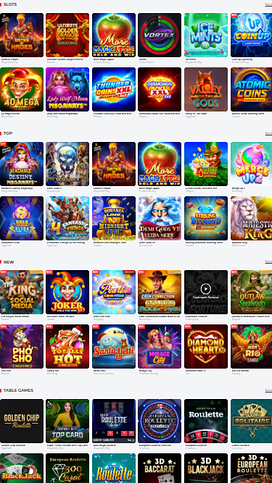 Juegos móviles del casino RealSpin