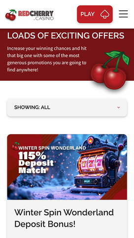 Red Cherry Casino Mobile Promotions