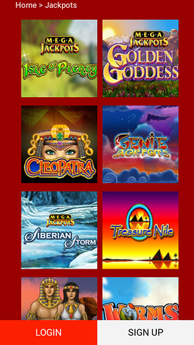 Red Spins Casino Mobile Jackpot