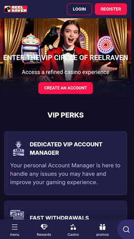 ReelRaven Casino Mobile VIP