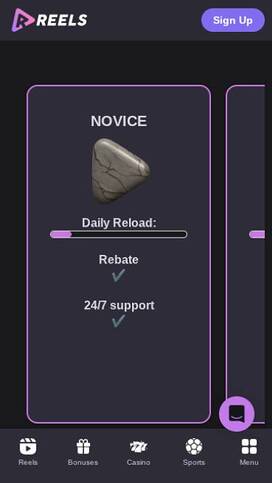 Reels.io Casino VIP Mobile
