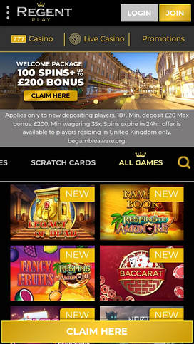 Regent Play Mobile Games