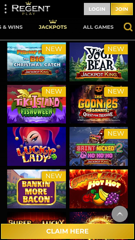 Regent Play Mobile Jackpot