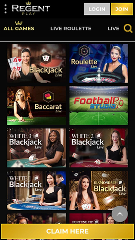 Regent Play Mobile Live Dealer