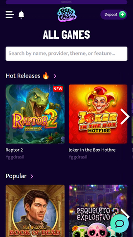 Reko Casino Mobile Games