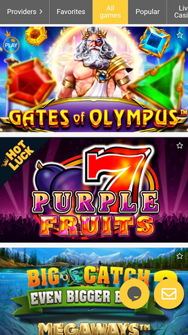 ReloadBet Casino Mobile Games